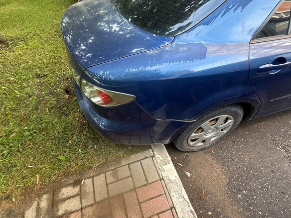 2006 Mazda 6 I (GG) Рестайлинг, синий, 250000 рублей - вид 4