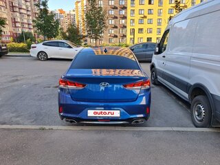 2017 Hyundai Sonata VII (LF) Рестайлинг, синий, 1100000 рублей, вид 2
