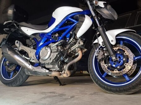2012 Suzuki SFV 650 Gladius, синий, 460000 рублей, вид 3