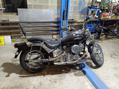 2004 Yamaha XVS400 Drag Star, чёрный, 380000 рублей, вид 2