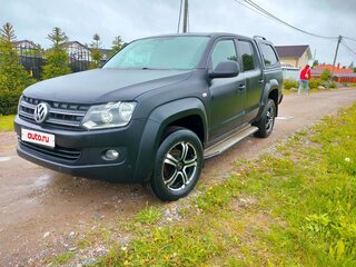 2013 Volkswagen Amarok Double Cab full-time I, чёрный, 1350000 рублей, вид 1