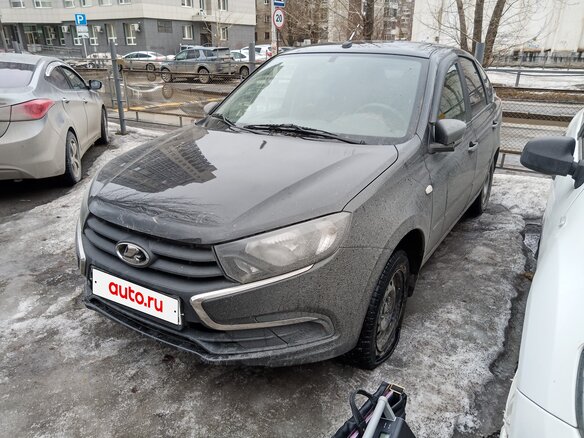 2019 Lada (ВАЗ) Granta I Рестайлинг, чёрный, 426000 рублей - вид 1