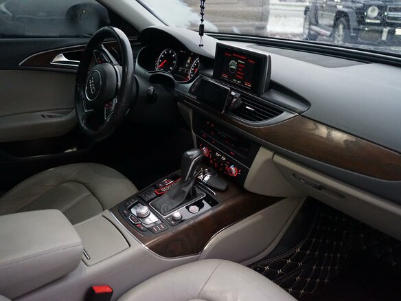 2015 Audi A6 IV (C7) Рестайлинг, серый, 2000000 рублей - вид 12