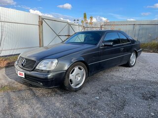 1995 Mercedes-Benz CL-Класс 600 I (C140), чёрный, 1590000 рублей, вид 1