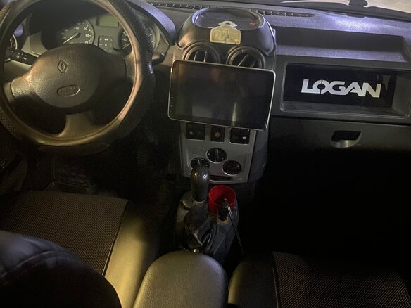2009 Renault Logan I, серый, 550000 рублей - вид 6