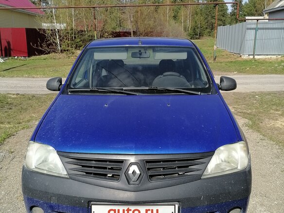 2007 Renault Logan I, синий, 470000 рублей