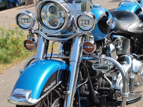 2011 Harley-Davidson Heritage, синий, 1100000 рублей, вид 5