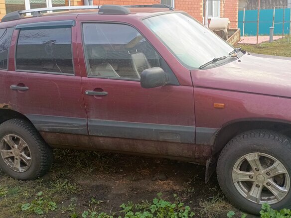2003 Chevrolet Niva I, красный, 150000 рублей - вид 1