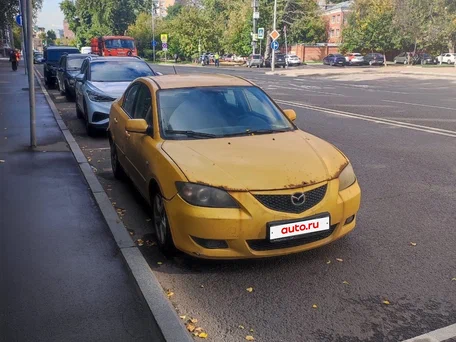 2003 Mazda 3 I (BK), жёлтый, 100000 рублей, вид 2
