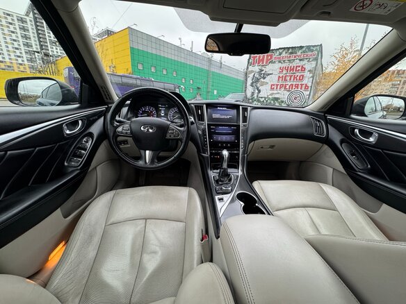 2017 Infiniti Q50 I, синий, 1550000 рублей - вид 9