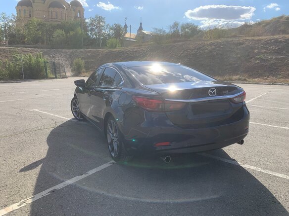 2015 Mazda 6 III (GJ) Рестайлинг, синий, 1630000 рублей - вид 7