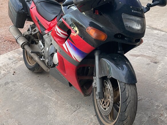 1993 Kawasaki ZZR 400, чёрный, 300000 рублей - вид 5
