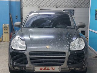 2006 Porsche Cayenne Turbo I (955), чёрный, 1100000 рублей, вид 3