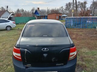 2014 Lada (ВАЗ) Granta I, чёрный, 175000 рублей, вид 4