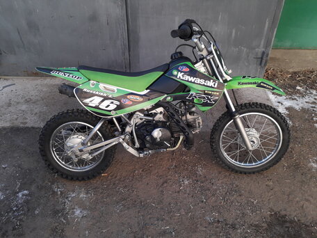2006 Kawasaki KLX 110, зелёный, 290000 рублей, вид 2
