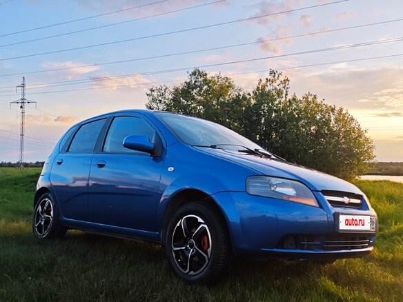 2007 Chevrolet Aveo I, синий, 430000 рублей - вид 10