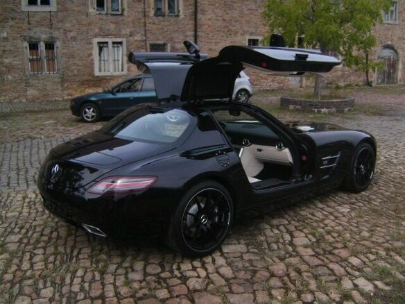 2011 Mercedes-Benz SLS AMG, чёрный - вид 8