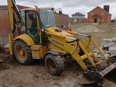 2003 Komatsu WB97R, жёлтый, 4200000 рублей, вид 4