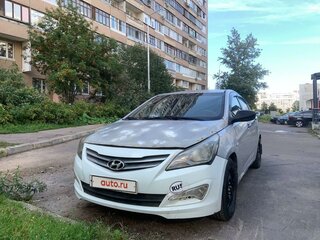 2015 Hyundai Solaris I Рестайлинг, белый, 400000 рублей, вид 1