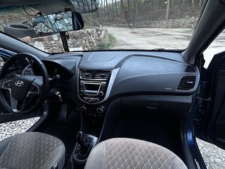 2015 Hyundai Solaris I Рестайлинг, синий, 950000 рублей, вид 3