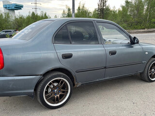 2008 Hyundai Accent ТагАЗ II, серый, 130000 рублей, вид 4