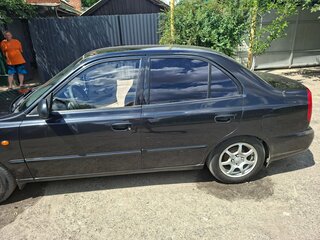 2006 Hyundai Accent ТагАЗ II, чёрный, 383000 рублей, вид 5
