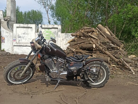 1995 Honda Steed 600, чёрный, 400000 рублей - вид 3