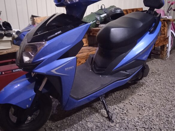 2024 Kugoo V Pro, голубой, 90000 рублей