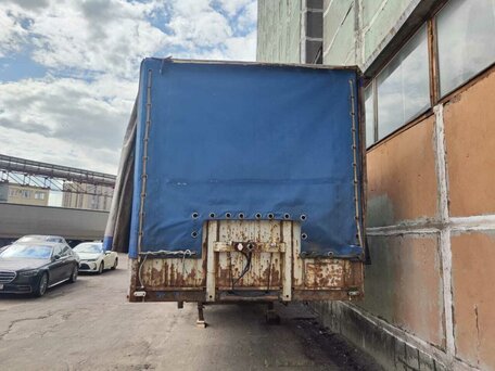 2007 МАЗ Полуприцеп тентованный, синий, 200000 рублей, вид 1
