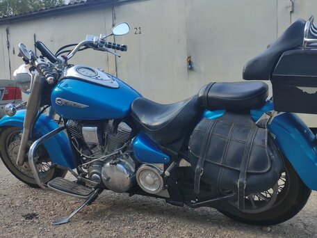 2003 Yamaha XV 1600 Road Star, синий, 550000 рублей, вид 1