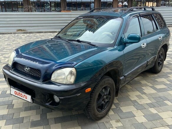 2003 Hyundai Santa Fe I, зелёный, 725000 рублей - вид 4