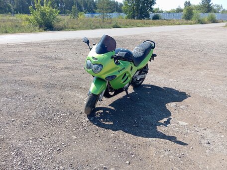 1998 Suzuki GSX 750F Katana, зелёный, 350000 рублей, вид 4