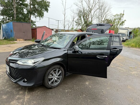 2015 Toyota Corolla Fielder XI (E160, E170, E180) Рестайлинг 1, чёрный, 1600000 рублей - вид 3