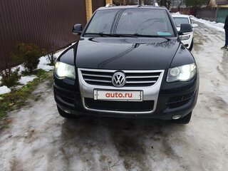 2007 Volkswagen Touareg I Рестайлинг, чёрный, 1000000 рублей, вид 1