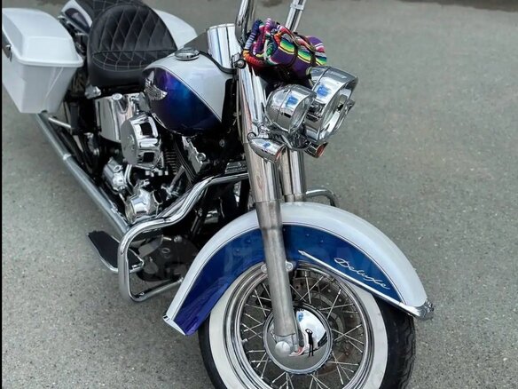 2010 Harley-Davidson Softail Deluxe, пурпурный, 1350000 рублей - вид 10