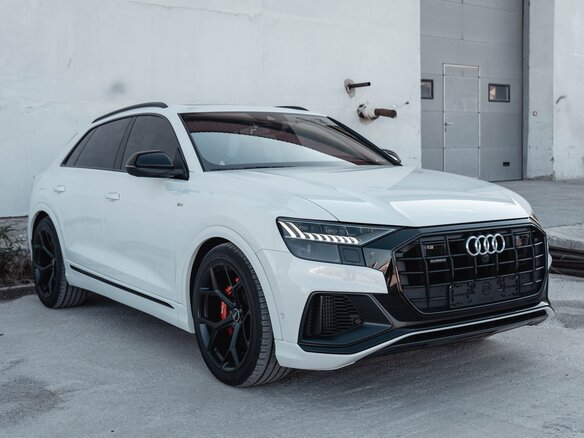 2020 Audi Q8 55 TFSI I (4M), белый - вид 9