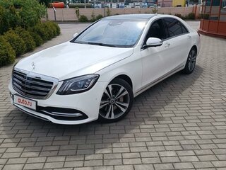 2019 Mercedes-Benz S-Класс 450 Long VI (W222, C217) Рестайлинг, белый, 3950000 рублей, вид 2
