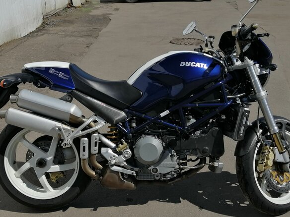 2003 Ducati Monster S4, синий - вид 1