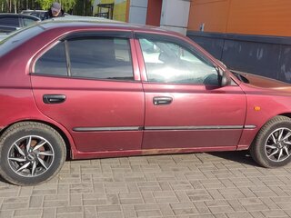 2006 Hyundai Accent ТагАЗ II, красный, 450000 рублей, вид 3