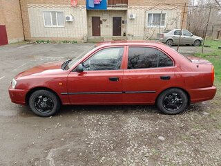 2006 Hyundai Accent ТагАЗ II, красный, 400000 рублей, вид 3