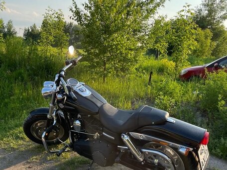 2012 Harley-Davidson Fat Bob, чёрный, 1800000 рублей, вид 4