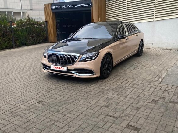 2017 Mercedes-Benz Maybach S-Класс 450 I (X222) Рестайлинг, бежевый, 11200000 рублей