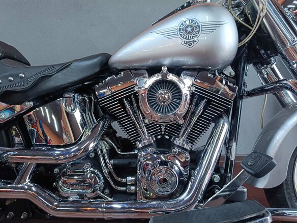 2009 Harley-Davidson Fat Boy, серый, 870000 рублей - вид 16