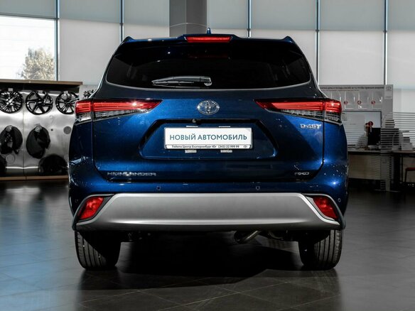2026 Toyota Highlander IV (XU70), синий - вид 5