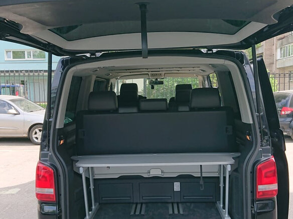 2013 Volkswagen Multivan T5 Рестайлинг, чёрный, 2900000 рублей - вид 6