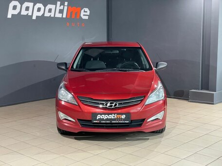 2014 Hyundai Solaris I Рестайлинг, красный, 1039000 рублей, вид 2