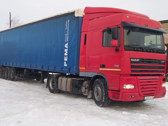 2011 DAF XF 105, красный, 4000000 рублей
