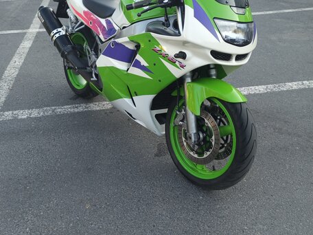 1996 Kawasaki ZX-6 Ninja, зелёный, 270000 рублей, вид 3