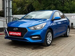 2018 Hyundai Solaris II, синий, 1279000 рублей, вид 4