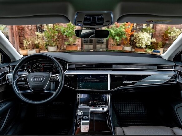 2020 Audi A8 Long 50 TFSI IV (D5), чёрный, 9200000 рублей - вид 12